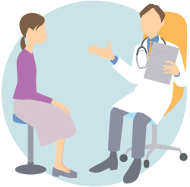 医療機関より検査結果レポートお渡し